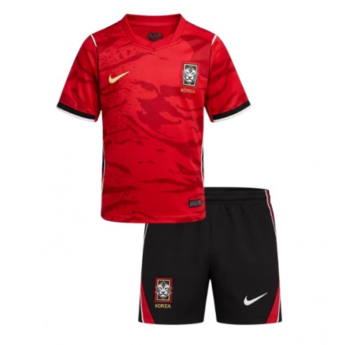 Stroje piłkarskie Korea Południowa Koszulka Podstawowej dla dzieci MŚ 2026 Krótki Rękaw (+ szorty)